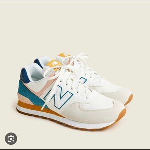 New Balance x J Crew 574 Color-block pink size 8